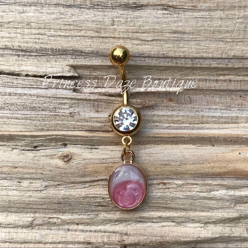 Vintage Gold Belly‎ Button Ring